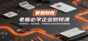 老板必学企业财税课：智慧税务、风险规避、财税筹划与股权架构搭建指南-离锋创库