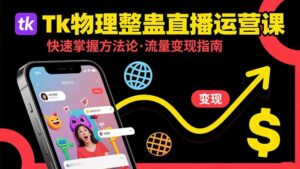 Tk物理整蛊直播跨境运营：快速掌握整蛊类直播的运营方法论，实现流量变现-离锋创库