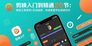 剪映入门到精通20节：智能工具使用+实战案例，快速掌握手机视频创作-离锋创库