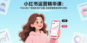 小红书运营精华课:平台认知/广告投放/账户设置,快速掌握精准获客与变现-离锋创库