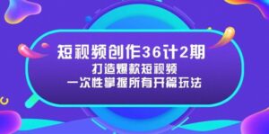 短视频创作36计2期:打造爆款短视频所需的各类开篇技巧,提升视频吸引力-离锋创库