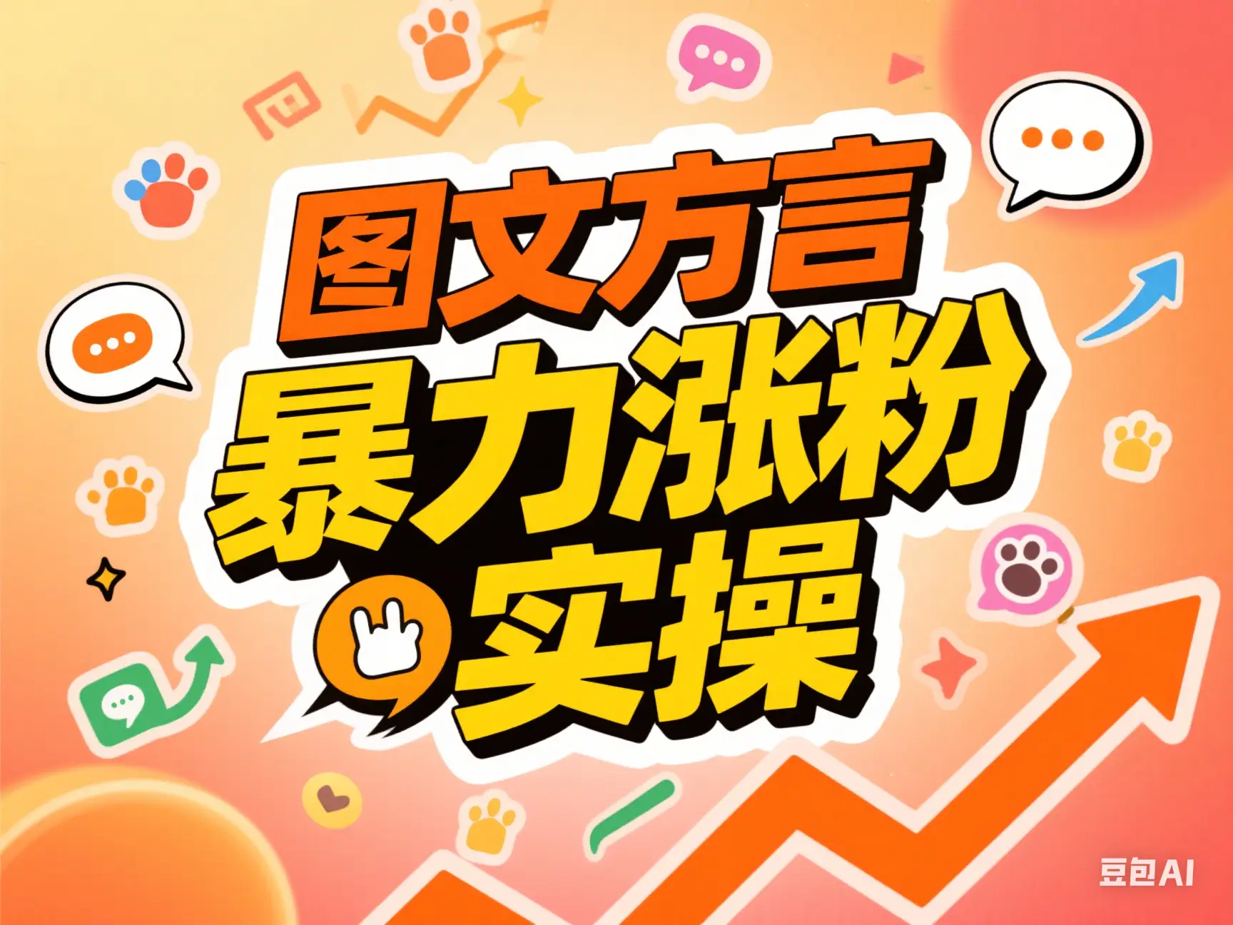 图文方言 暴力涨粉实操-离锋创库