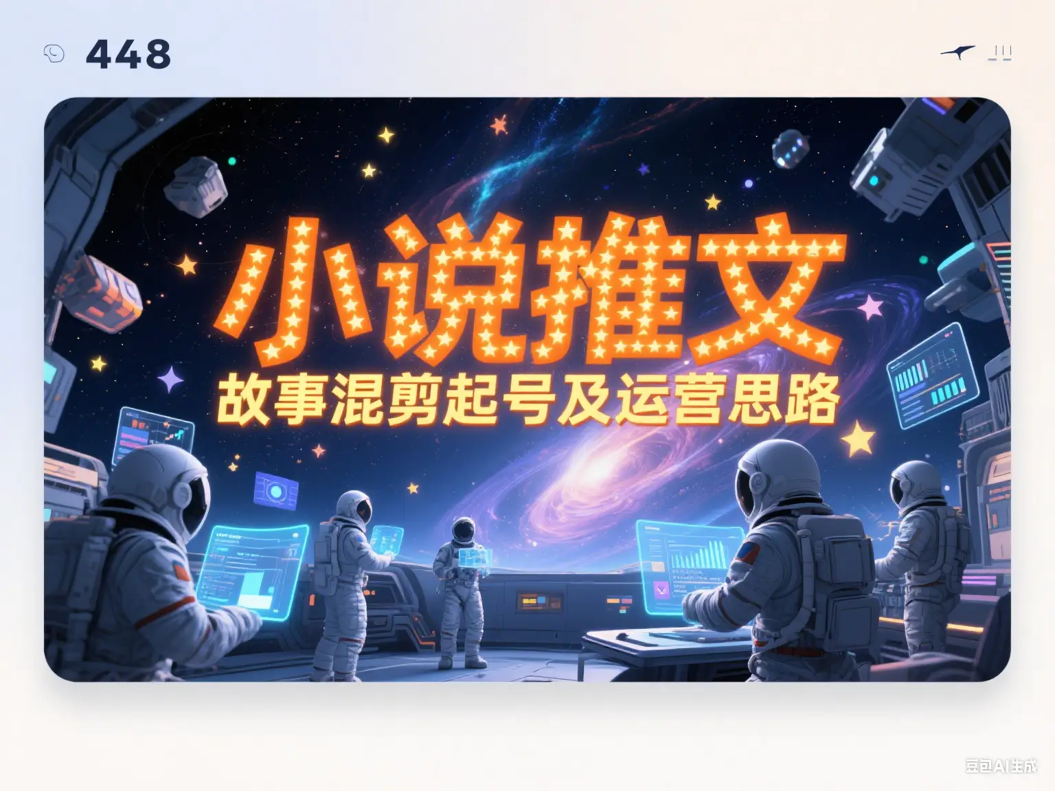 小说推文 故事混剪起号及运营思路-离锋创库