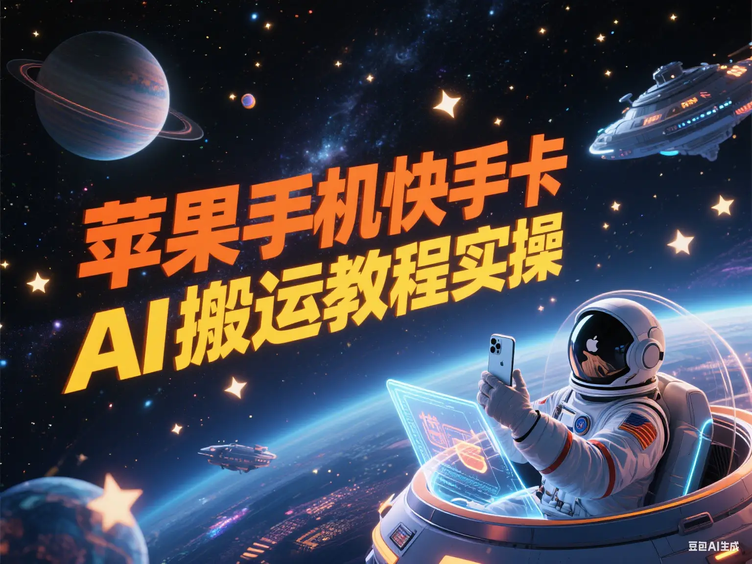 苹果手机快手卡AI搬运教程实操-离锋创库