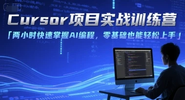 【精】Cursor项目实战训练营，两小时快速掌握AI编程，零基础也能轻松上手-离锋创库
