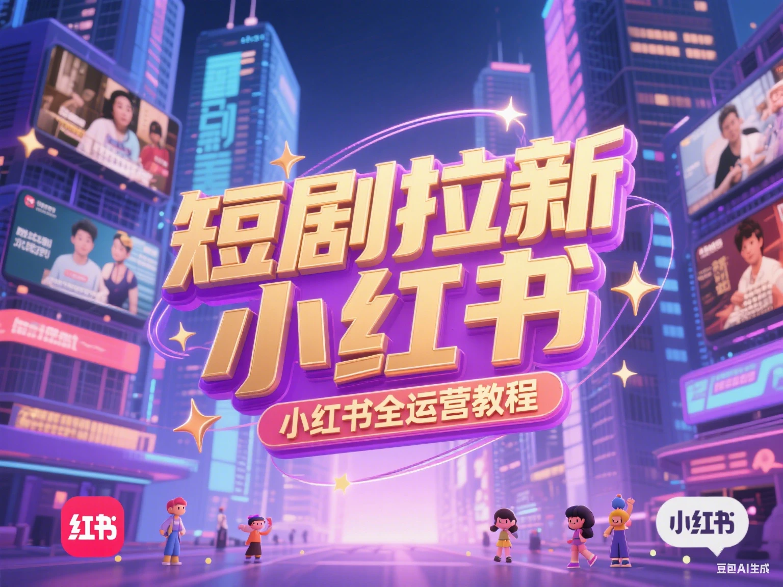 【精】短剧拉新  小红书全运营教程-离锋创库