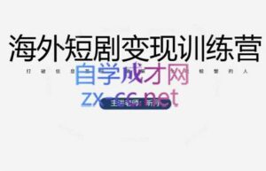 昕月老师·海外短剧变现训练营-离锋创库