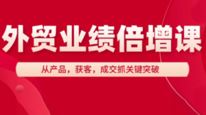 大章老师·外贸业绩倍增课-离锋创库