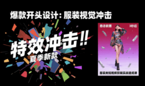 大墨老师·服装类短视频剪辑实战速成课-离锋创库