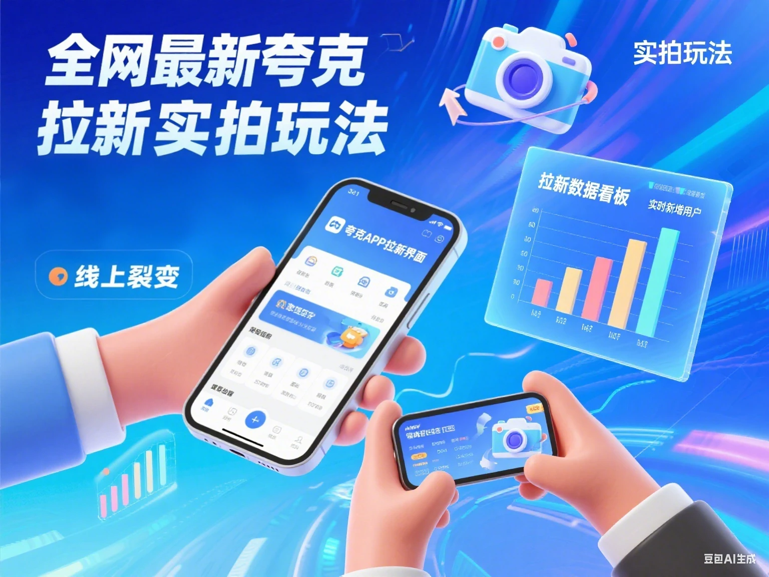 全网最新夸克拉新实拍玩法-离锋创库