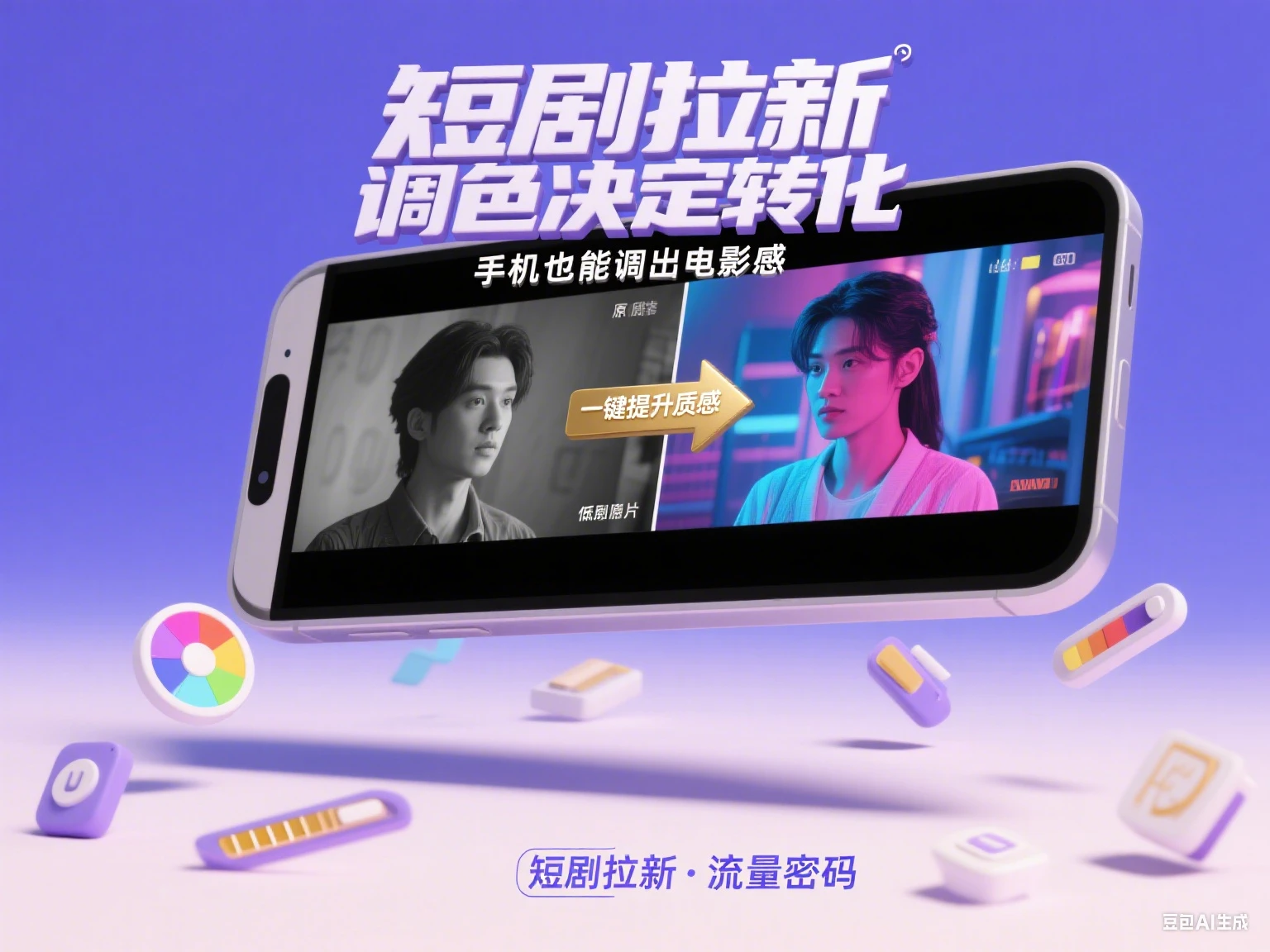 短剧拉新 视频调色实操课-离锋创库