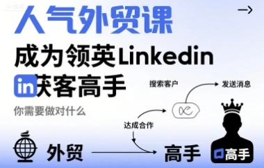 【精】人气外贸课-成为领英Linkedin获客高手，你需要做对什么-离锋创库