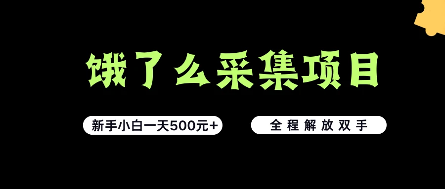 饿了么采集项目，无脑操作，新手小白一天轻松500+，看完直接上手-离锋创库