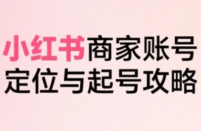 【精】小红书电商全链路实战从定位到爆单，系统拆解小红书商家起号全流程(更新)-离锋创库