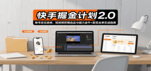 快手掘金计划2.0,账号定位装修、短视频剪辑选品与磁力金牛+裂变出单实战指南-离锋创库