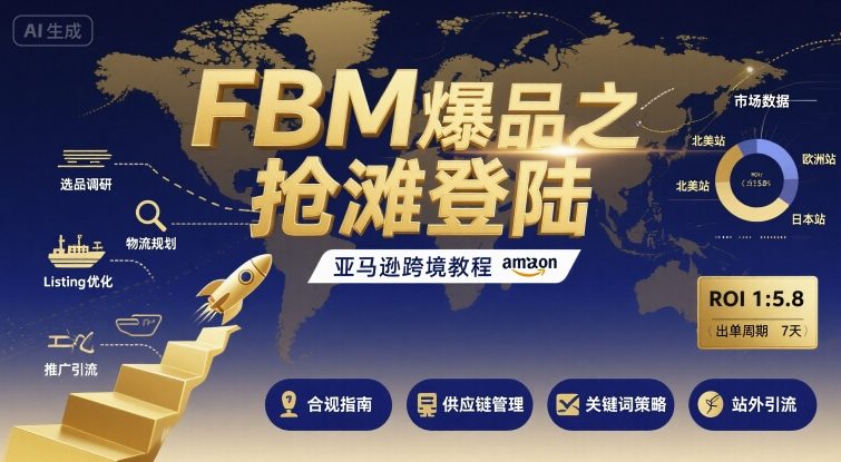 FBM爆品之抢滩登陆-亚马逊跨境教程-离锋创库