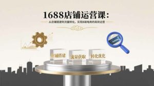 1688店铺运营课:从店铺搭建到流量转化,实现B端电商的高效运营-离锋创库