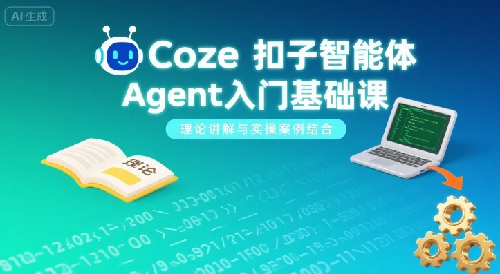 Coze扣子智能体Agent入门基础课，理论讲解与实操案例结合-离锋创库