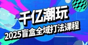 2025盲盒全域全套打法课,盲盒起号、选品、话术、私域等-离锋创库