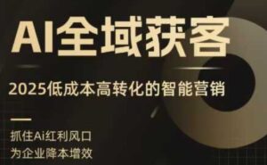 AI全域获客实训营,2025低成本高转化的智能营销,精准找客,高效营销-离锋创库