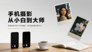 手机摄影从小白到大师，零基础带你学习手机摄影，拍出朋友圈点赞大片-离锋创库
