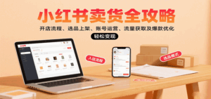 小红书卖货全攻略：开店流程、选品上架、账号运营、流量获取及爆款优化，轻松变现-离锋创库