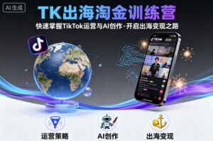 TK出海淘金训练营，助你快速掌握TikTok运营与AI创作，开启出海变现之路-离锋创库
