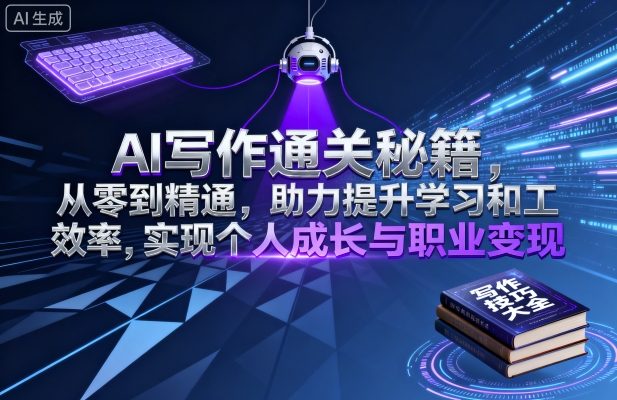 AI写作通关秘籍，从零到精通，助力提升学习和工作效率，实现个人成长与职业变现-离锋创库