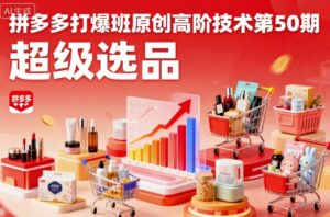 拼多多打爆班原创高阶技术第50期,超级选品-离锋创库