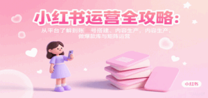 小红书运营全攻略:从平台了解到账号搭建、内容生产,做爆款库与矩阵运营-离锋创库