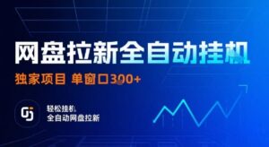 网盘拉新全自动挂G,独家技术,操作简单,自动完成拉新任务,单窗口3张【揭秘】-离锋创库