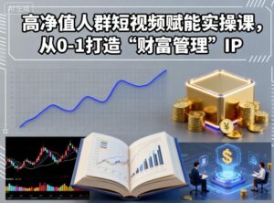 高净值人群短视频赋能实操课,从0-1打造“财富管理”IP-离锋创库