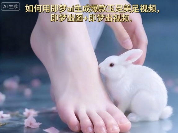 如何用即梦ai生成爆款玉足美足视频，即梦出图+即梦出视频，快速涨粉-离锋创库