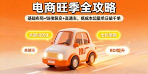 2025电商旺季全攻略,基础布局+链接裂变+直通车,低成本起量单日破千单-离锋创库