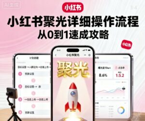 小红书聚光详细操作流程,小红书聚光从0到1速成攻略-离锋创库