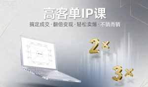 高客单IP课，搞定成交，搞定高客单IP，翻倍变现，轻松卖爆，不销而销-离锋创库