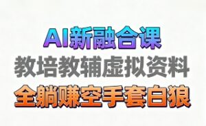 育儿教学教培新玩法,AI生成教学视频,市场大,操作简单,变现天花板非常高-离锋创库