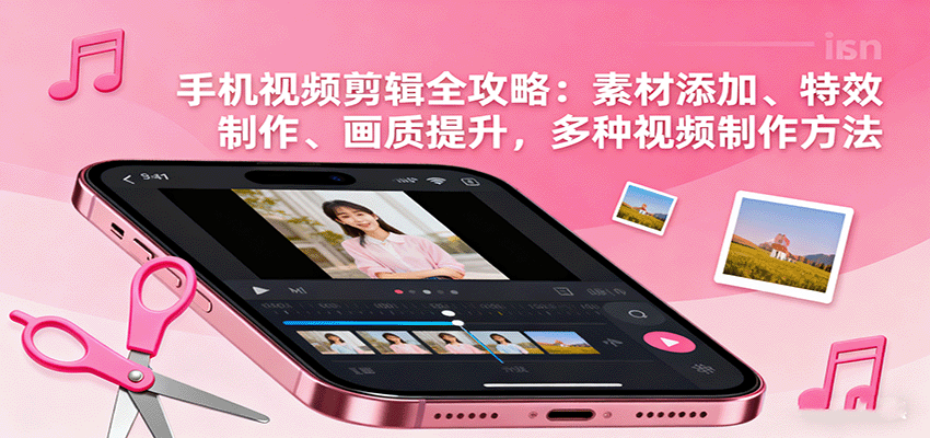 手机视频剪辑全攻略:素材添加、特效制作、画质提升,多种视频制作方法-离锋创库
