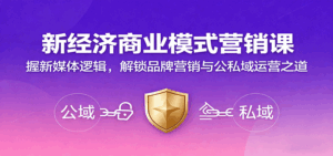 新经济商业模式营销课，握新媒体逻辑，解锁品牌营销与公私域运营之道-离锋创库