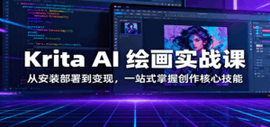 Krita AI 绘画实战课:从安装部署到变现,一站式掌握创作核心技能-离锋创库