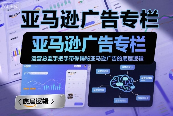 亚马逊广告专栏:运营总监手把手带你揭秘亚马逊广告的底层逻辑-离锋创库