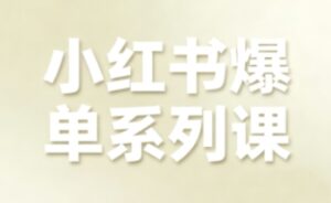 小红书爆单系列课,聚焦小红书电商全链路增长-离锋创库