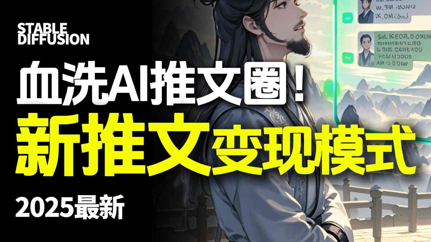 最新AI动态电影漫画小说推文，全流程实操教学，小白也能月入1W+-离锋创库