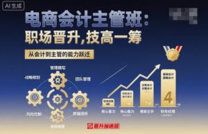 电商会计主管班，职场晋升，技高一筹-离锋创库
