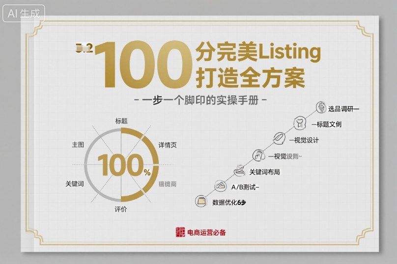 100分完美Listing打造全方案,想要完美listing必须是需要一步一个脚印的-离锋创库