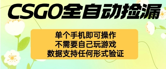自动挂G捡漏，不用自己挂G不用玩游戏，一个手机即可操作，新手小白轻松月入1W+【揭秘】-离锋创库