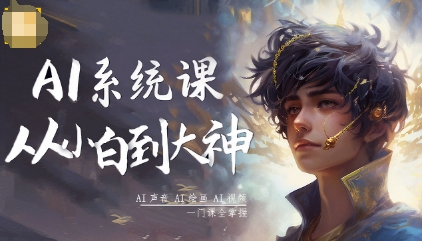 AI系统课程，从小白到大神系统学AI，AI声音-AI绘画-AI视频一门课全掌握-离锋创库