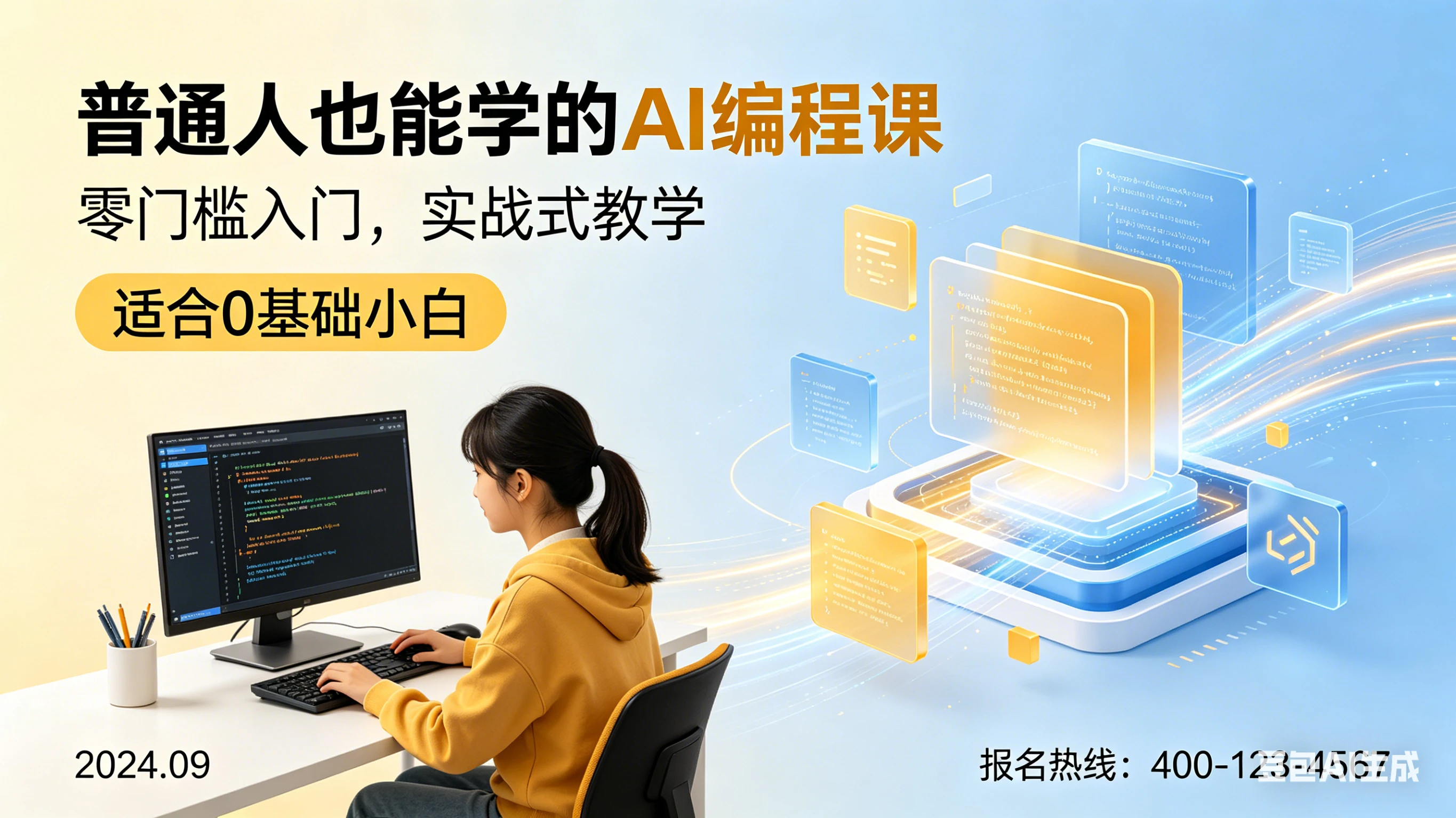 【精】大桶·普通人也能学的AI编程课，零门槛入门，实战式教学-离锋创库