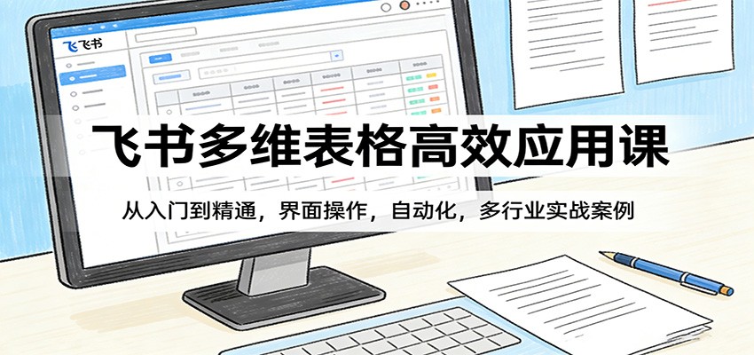 飞书多维表格高效应用课:从入门到精通,界面操作,自动化,多行业实战案例-离锋创库