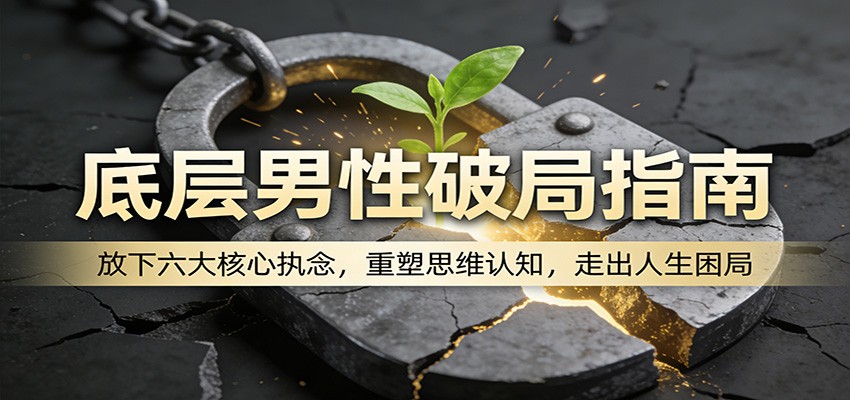 底层男性破局指南:放下六大核心执念,重塑思维认知,走出人生困局-离锋创库